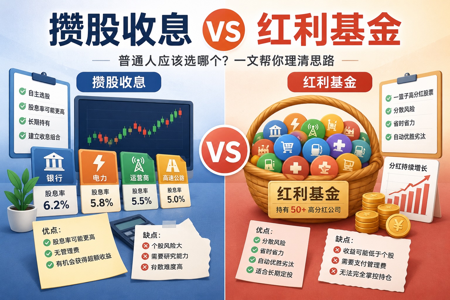 红利基金和攒股收息怎么选